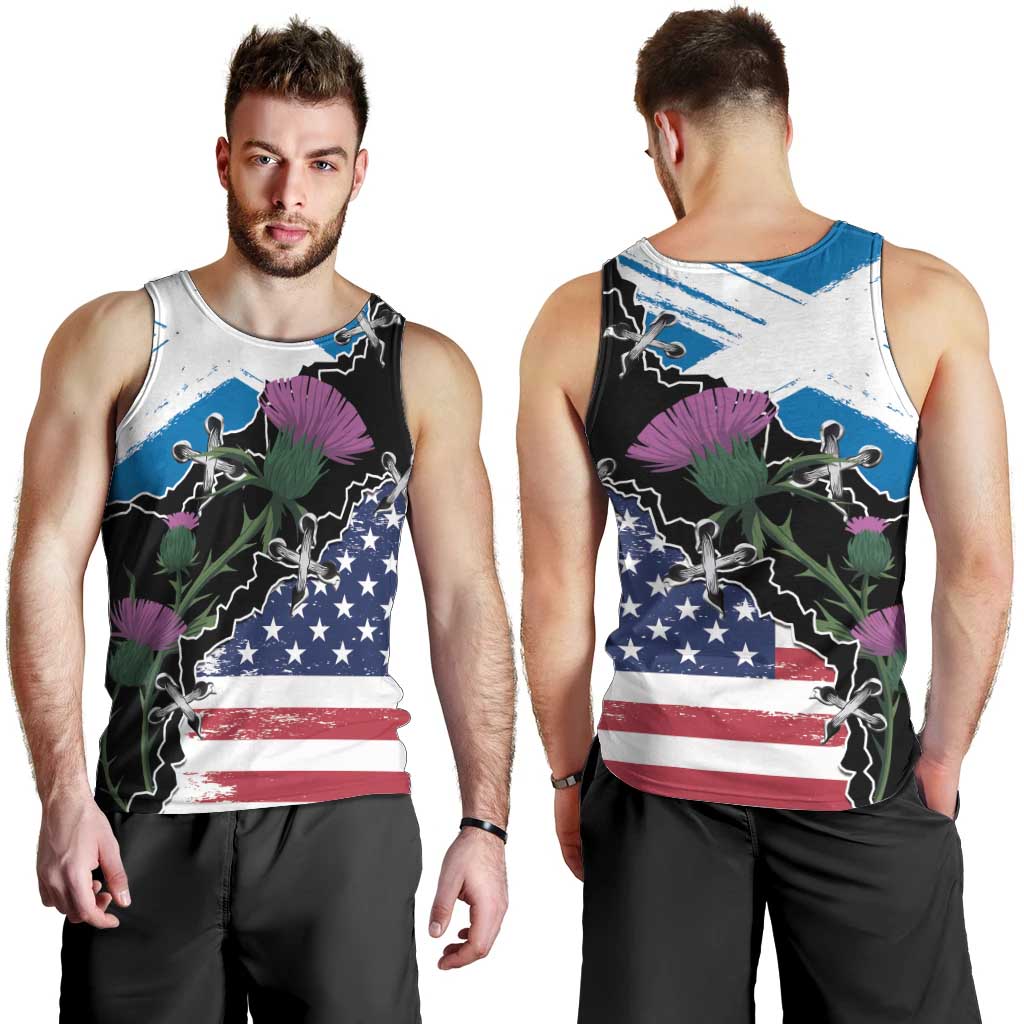 Scottish-American Heritage Month Men Tank Top Proud Scottish American Heritage