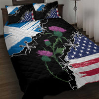 Scottish-American Heritage Month Quilt Bed Set Proud Scottish American Heritage