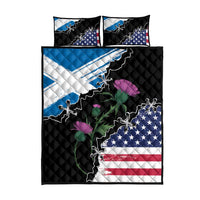 Scottish-American Heritage Month Quilt Bed Set Proud Scottish American Heritage