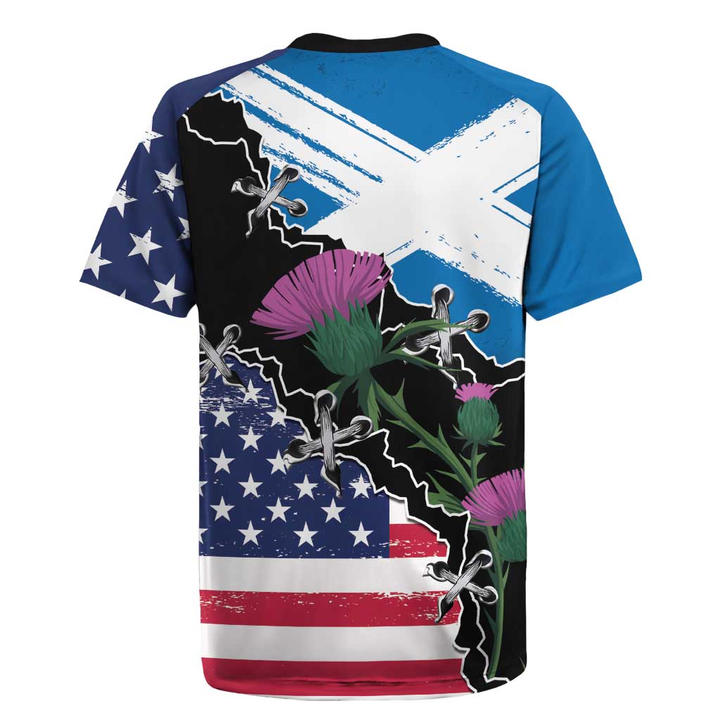 Scottish-American Heritage Month Rugby Jersey Proud Scottish American Heritage