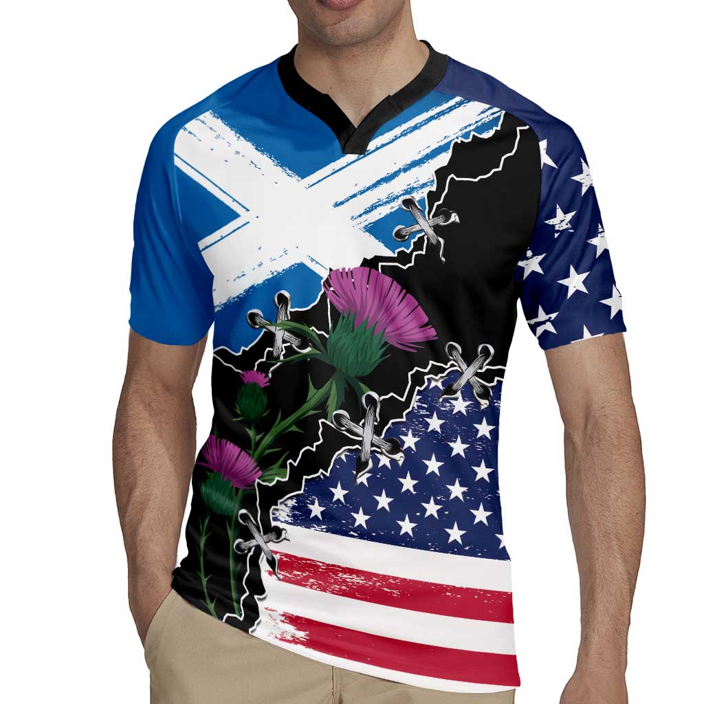 Scottish-American Heritage Month Rugby Jersey Proud Scottish American Heritage
