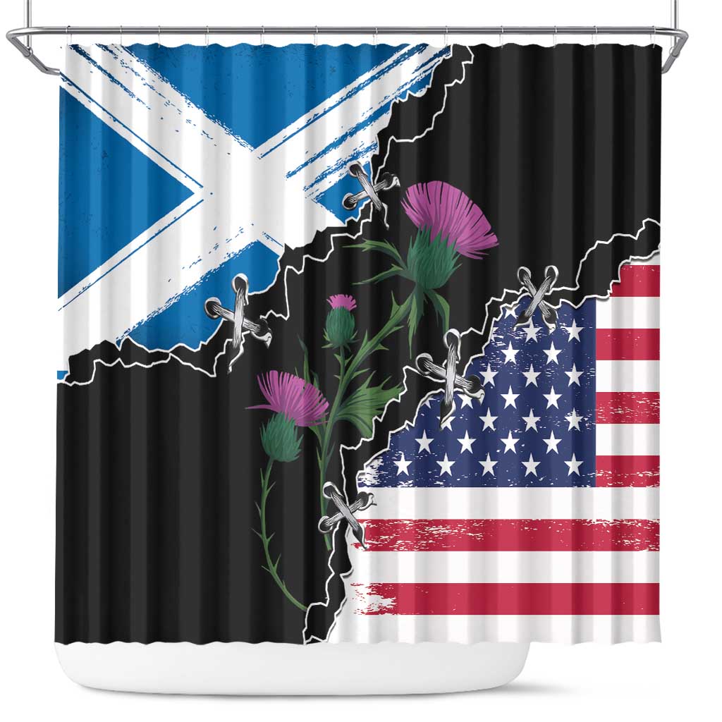 Scottish-American Heritage Month Shower Curtain Proud Scottish American Heritage
