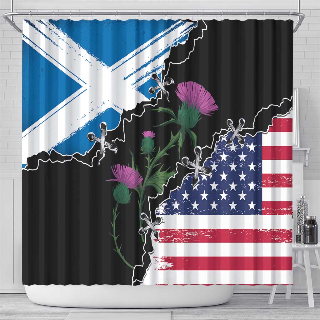 Scottish-American Heritage Month Shower Curtain Proud Scottish American Heritage