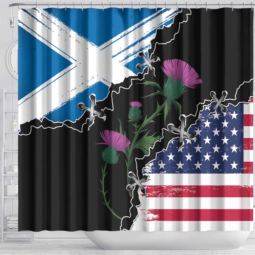 Scottish-American Heritage Month Shower Curtain Proud Scottish American Heritage