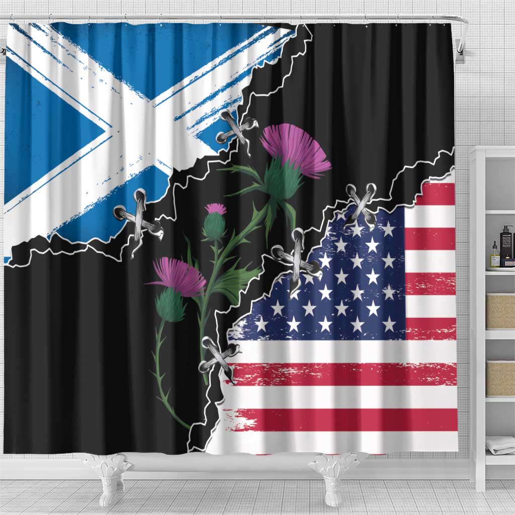 Scottish-American Heritage Month Shower Curtain Proud Scottish American Heritage