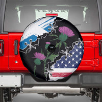 Scottish-American Heritage Month Spare Tire Cover Proud Scottish American Heritage
