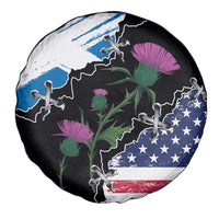 Scottish-American Heritage Month Spare Tire Cover Proud Scottish American Heritage