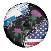 Scottish-American Heritage Month Spare Tire Cover Proud Scottish American Heritage