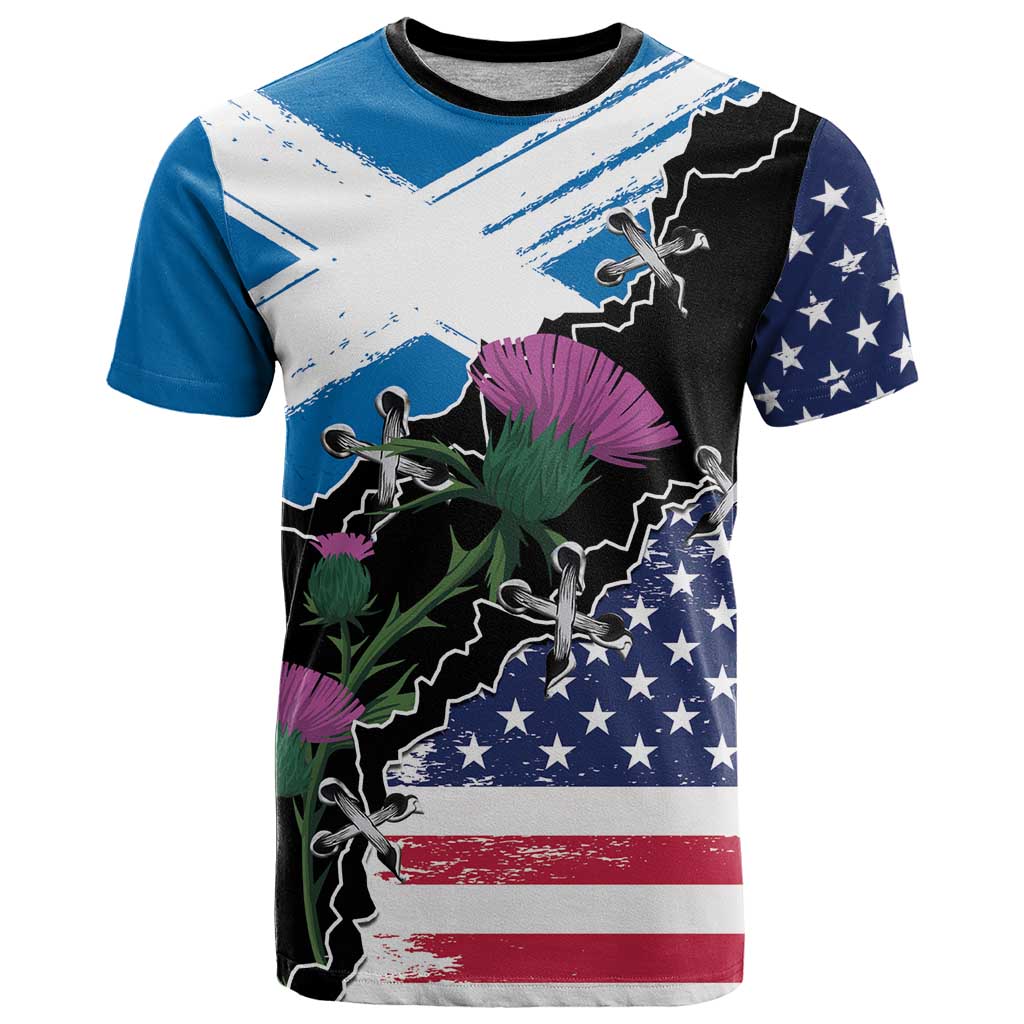 Scottish-American Heritage Month T Shirt Proud Scottish American Heritage