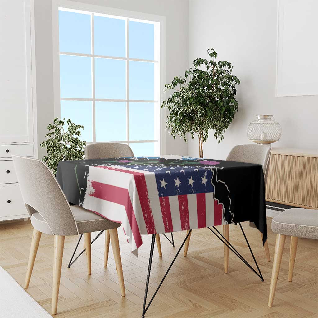 Scottish-American Heritage Month Tablecloth Proud Scottish American Heritage