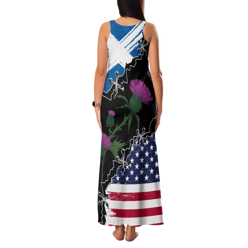 Scottish-American Heritage Month Tank Maxi Dress Proud Scottish American Heritage