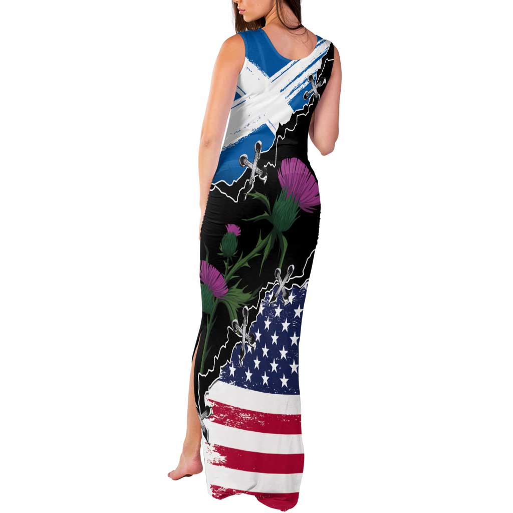 Scottish-American Heritage Month Tank Maxi Dress Proud Scottish American Heritage