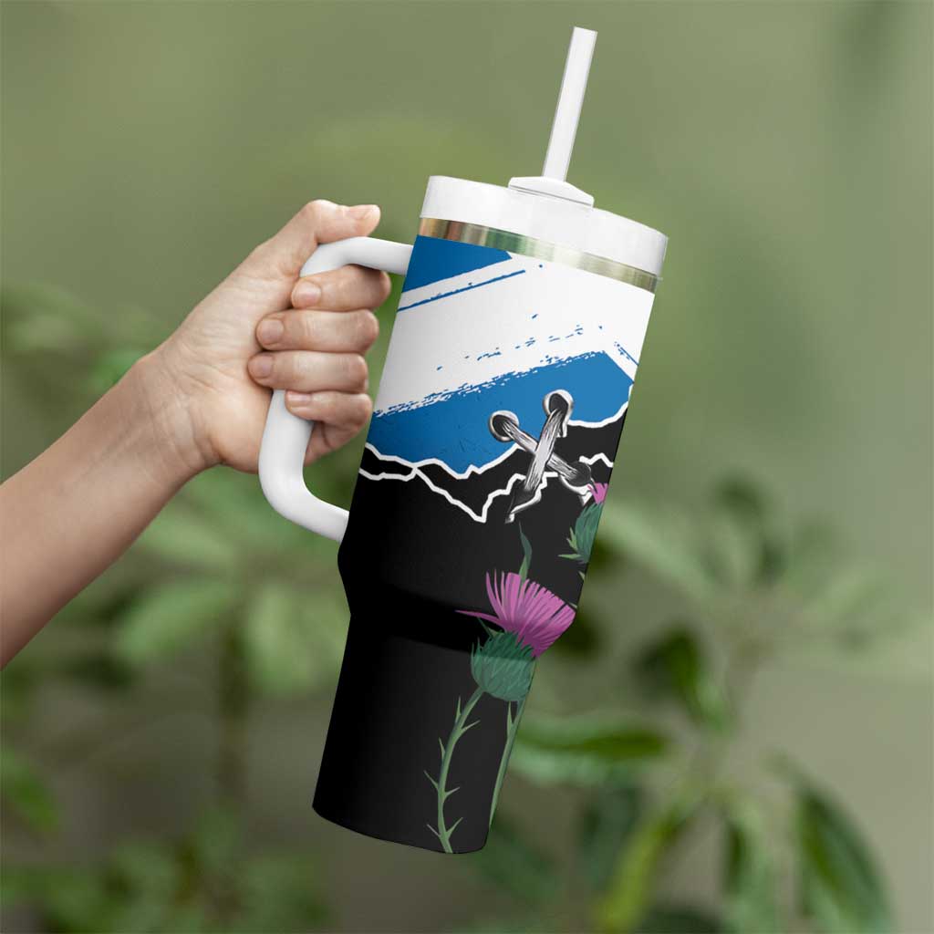 Scottish-American Heritage Month Tumbler With Handle Proud Scottish American Heritage