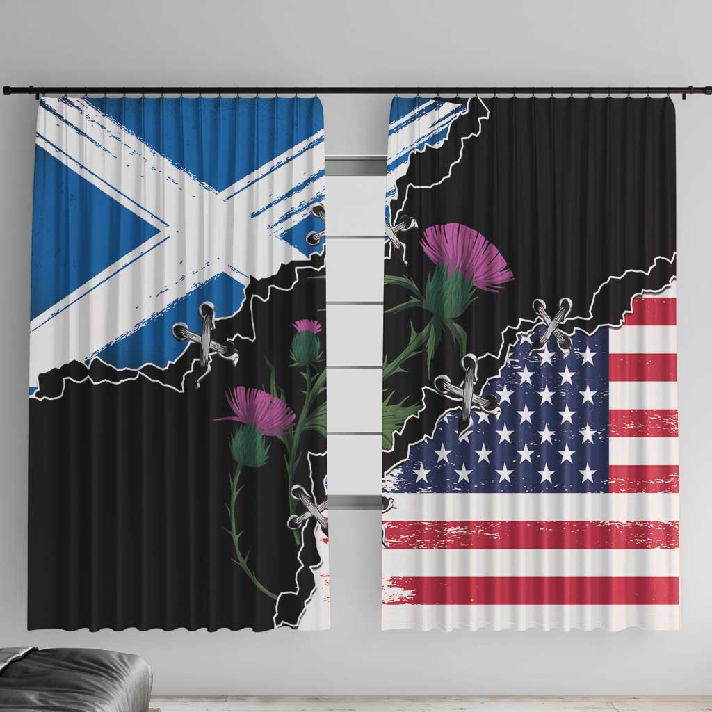 Scottish-American Heritage Month Window Curtain Proud Scottish American Heritage