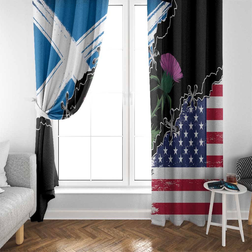 Scottish-American Heritage Month Window Curtain Proud Scottish American Heritage