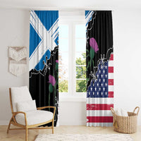 Scottish-American Heritage Month Window Curtain Proud Scottish American Heritage
