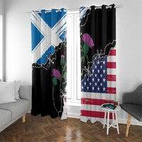 Scottish-American Heritage Month Window Curtain Proud Scottish American Heritage