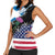 Scottish-American Heritage Month Women Sleeveless Polo Shirt Proud Scottish American Heritage