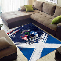 USA Scotland Flag Area Rug My Nation My Heritage