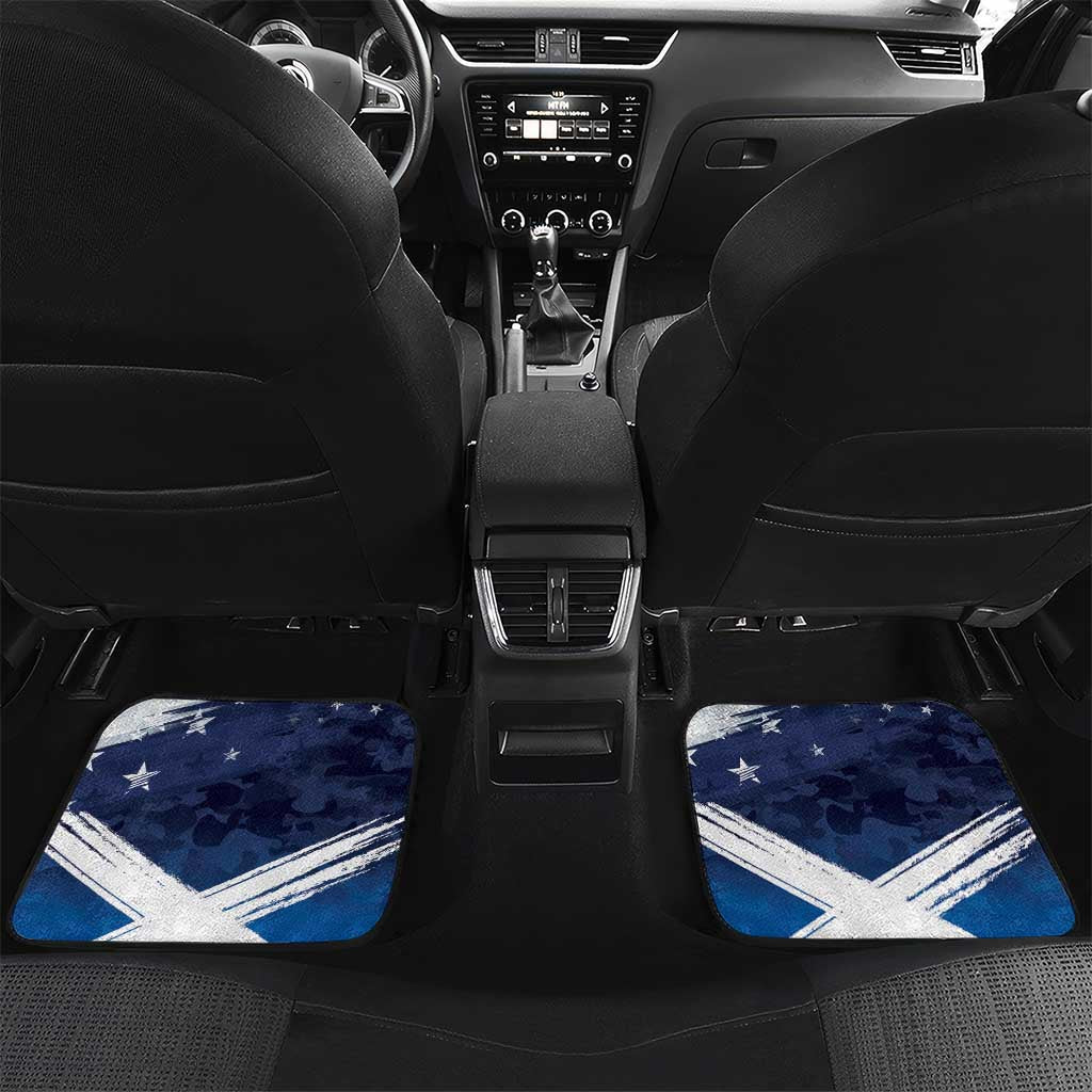 USA Scotland Flag Car Mats My Nation My Heritage