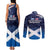 USA Scotland Flag Couples Matching Tank Maxi Dress and Long Sleeve Button Shirt My Nation My Heritage