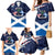 USA Scotland Flag Family Matching Mermaid Dress and Hawaiian Shirt My Nation My Heritage
