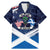 USA Scotland Flag Family Matching Mermaid Dress and Hawaiian Shirt My Nation My Heritage