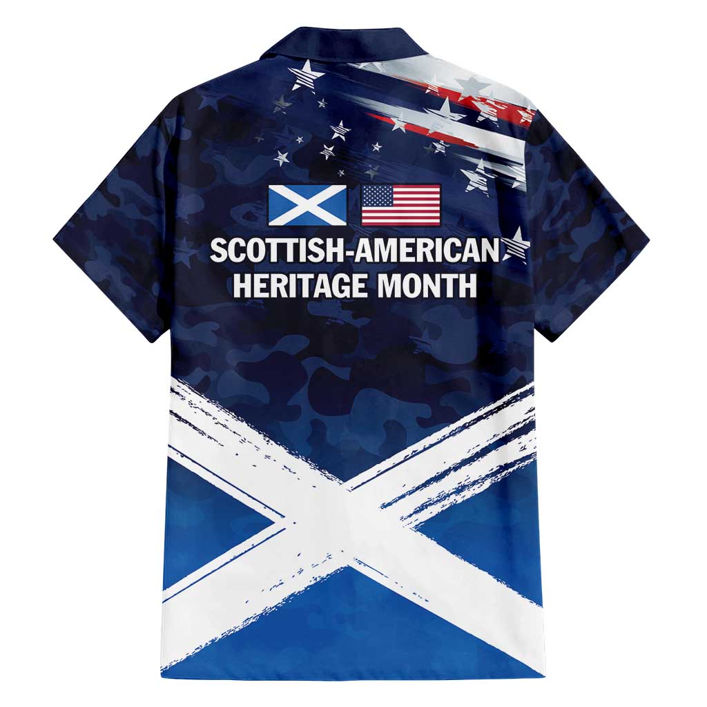 USA Scotland Flag Family Matching Off Shoulder Maxi Dress and Hawaiian Shirt My Nation My Heritage