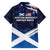USA Scotland Flag Family Matching Off Shoulder Maxi Dress and Hawaiian Shirt My Nation My Heritage