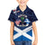 USA Scotland Flag Family Matching Short Sleeve Bodycon Dress and Hawaiian Shirt My Nation My Heritage