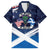 USA Scotland Flag Family Matching Summer Maxi Dress and Hawaiian Shirt My Nation My Heritage