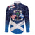 USA Scotland Flag Family Matching Summer Maxi Dress and Hawaiian Shirt My Nation My Heritage