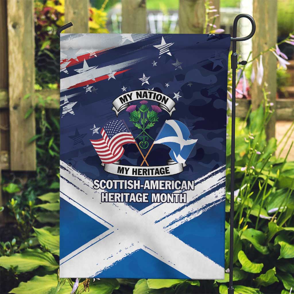 USA Scotland Flag Garden Flag My Nation My Heritage