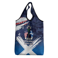 USA Scotland Flag Grocery Bag My Nation My Heritage
