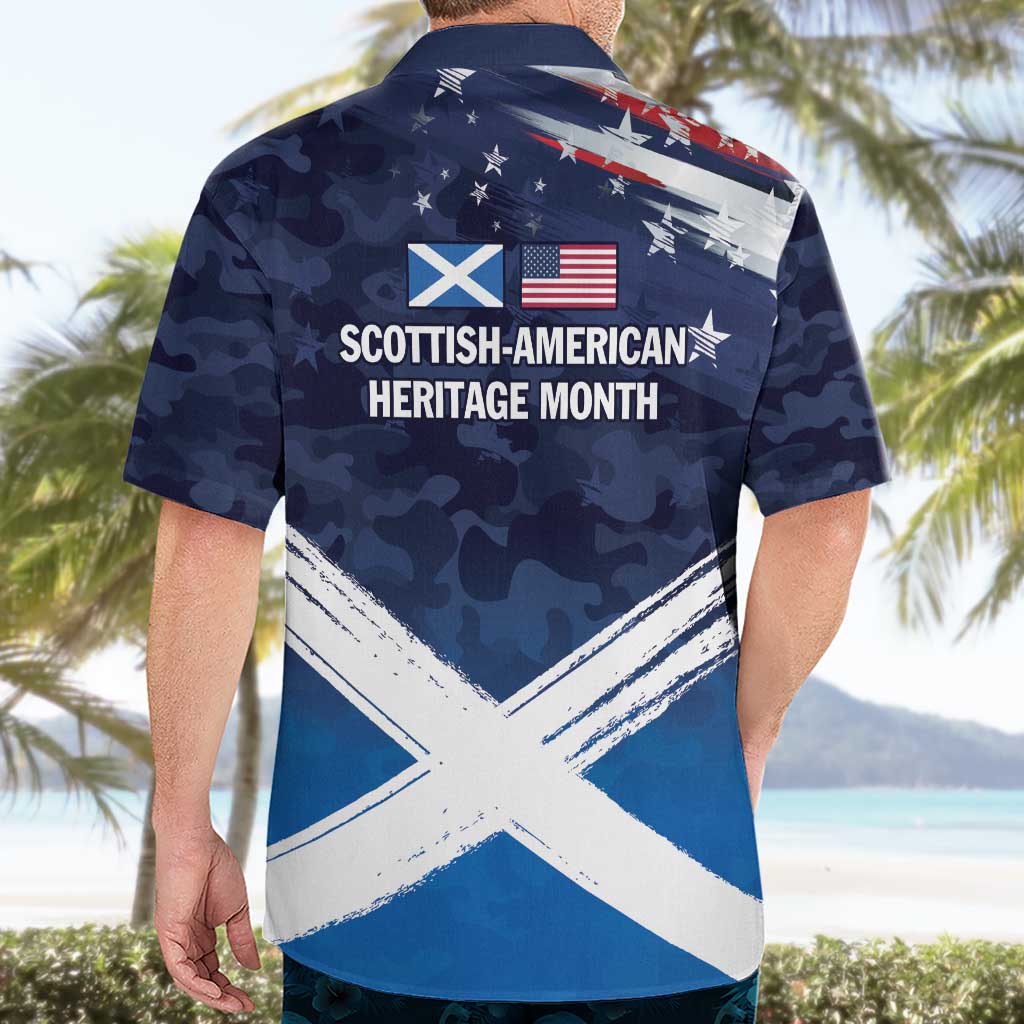 USA Scotland Flag Hawaiian Shirt My Nation My Heritage