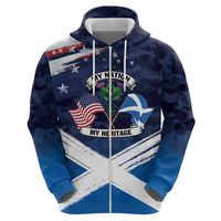 USA Scotland Flag Hoodie My Nation My Heritage