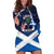 USA Scotland Flag Hoodie Dress My Nation My Heritage