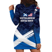USA Scotland Flag Hoodie Dress My Nation My Heritage
