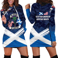 USA Scotland Flag Hoodie Dress My Nation My Heritage
