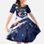 USA Scotland Flag Kid Short Sleeve Dress My Nation My Heritage