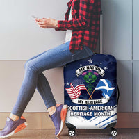 USA Scotland Flag Luggage Cover My Nation My Heritage