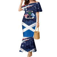 USA Scotland Flag Mermaid Dress My Nation My Heritage