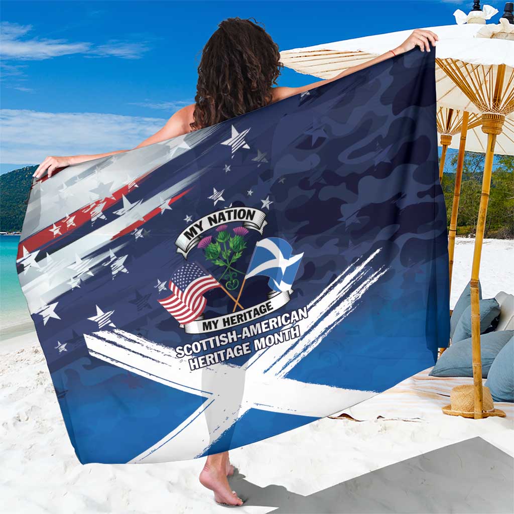 USA Scotland Flag Sarong My Nation My Heritage