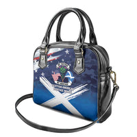 USA Scotland Flag Shoulder Handbag My Nation My Heritage