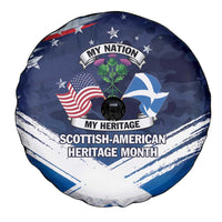 USA Scotland Flag Spare Tire Cover My Nation My Heritage