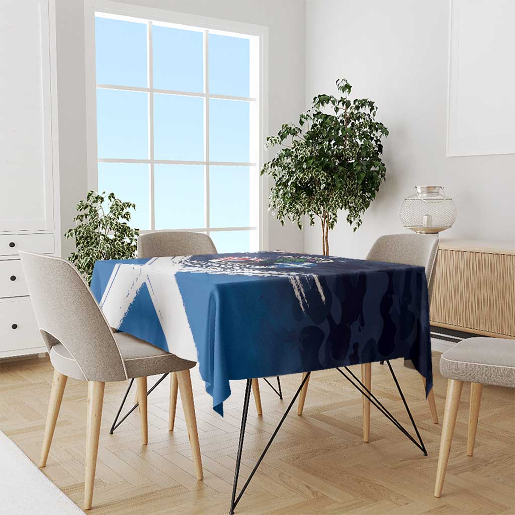 USA Scotland Flag Tablecloth My Nation My Heritage