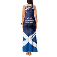 USA Scotland Flag Tank Maxi Dress My Nation My Heritage