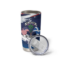 USA Scotland Flag Tumbler Cup My Nation My Heritage