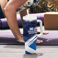 USA Scotland Flag Tumbler With Handle My Nation My Heritage