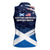 USA Scotland Flag Women Sleeveless Polo Shirt My Nation My Heritage